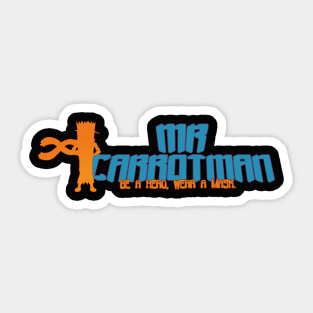 Mr CarrotMan Mask Sticker